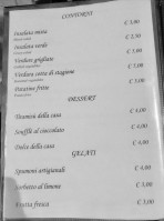 I Minuti Piaceri menu
