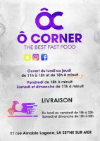 Ô Corner menu