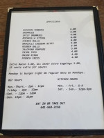 Vinje Pub menu
