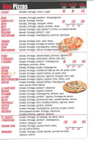 Pizza Week menu