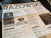 Razowski menu