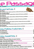 Le Porche menu