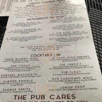 Courthouse Pub menu