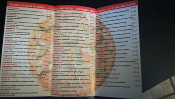 Pizzeria Mar Rosso menu