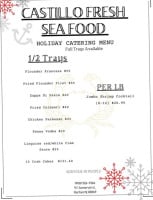 Castillo Fresh Seafood Market menu