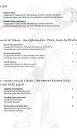 Ristorante Taormina menu