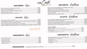 L’ Atelier D’yves menu