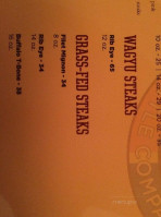 Red Oak Steakhouse menu