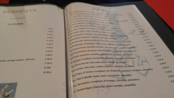 La Creperie du Roy menu