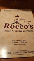 Rocco's Family menu