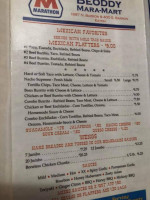 Red Mule Inn menu