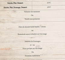 La Table De Mélou menu