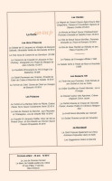 Auberge Du Vieux Tour menu