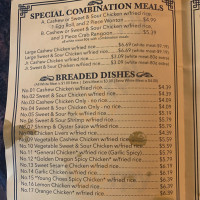 Golden Dragon Chinese Food menu