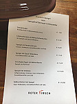Restaurant Roter Hirsch menu