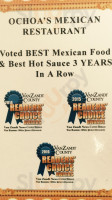 Robles Mexican menu