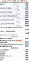 La P'tite Fringale menu