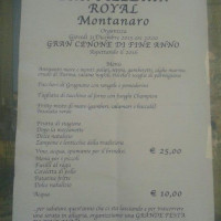 Royal menu