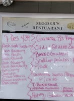 Meeder's menu