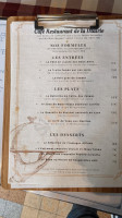 Cafe Restaurant de la Mairie menu