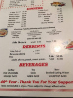 B J's menu