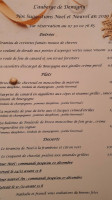 L'auberge De Demigny menu