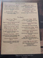 Hyde Diner menu