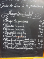 Le Cyrnos menu