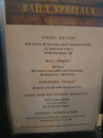 Woodchips Bbq menu