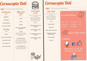 Cornucopia Deli menu