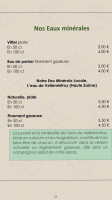 La Vigotte menu