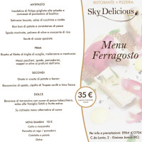 Sky Delicious menu