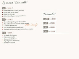 Cafe Brunet menu
