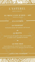 L'esterel menu