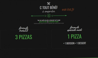 Bella Pizza Au Feu De Bois 95400 Arnouville menu