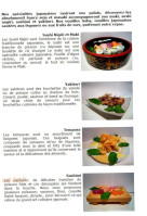 Le Tokyo menu