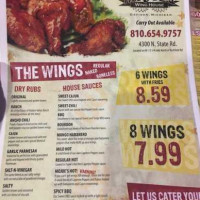 Mojoe's Food Spirit menu