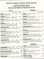 Manzanita Lighthouse Pub And Grub menu