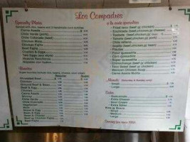 Los Compadres menu