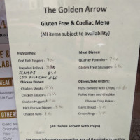 The Golden Arrow menu