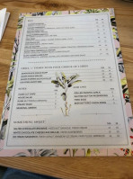 Southern Cross menu