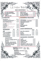 Le New Berbère menu