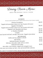 Redwood menu