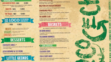 Loco Gecko Beach Shak menu