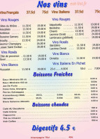 Casa Nova menu