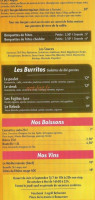 Le Grill Belvezien menu