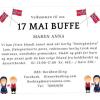 Maren Anna menu