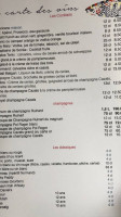 Le Baligan menu
