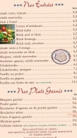 L'auberge Du Maroc menu