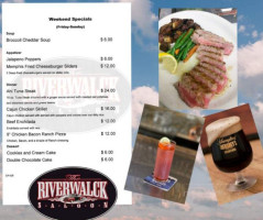 Riverwalck Saloon menu